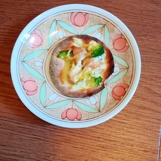 おつまみ★焼き鳥とブロッコリーのマヨネーズ焼き